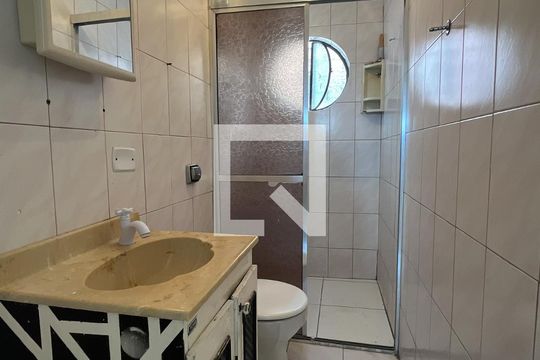 Banheiro de casa para alugar com 1 quarto, 35m² em Sítio Morro Grande, São Paulo