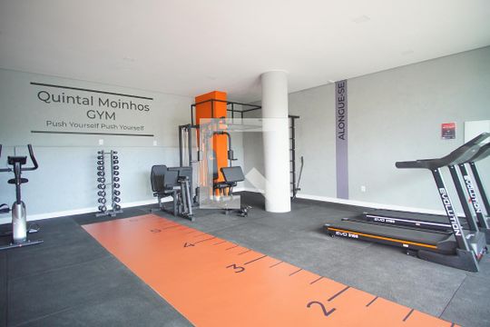 Área Comum - Academia de kitnet/studio para alugar com 1 quarto, 30m² em Moinhos de Vento, Porto Alegre