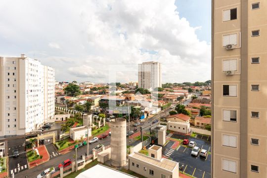 Vista da Sala de apartamento à venda com 2 quartos, 43m² em Parque Industrial, Campinas
