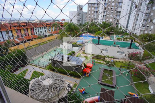 Suíte - Vista de apartamento à venda com 2 quartos, 56m² em Jardim Itu, Porto Alegre