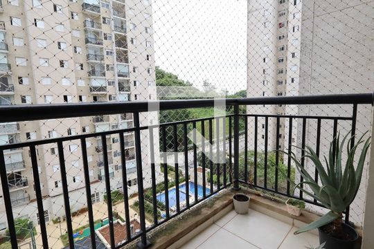 Varanda da Sala de apartamento à venda com 2 quartos, 50m² em Vila Andrade, São Paulo