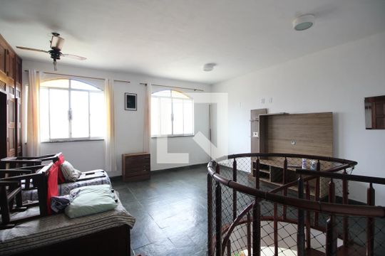 Sala do 2° piso de casa de condomínio à venda com 3 quartos, 275m² em Taquara, Rio de Janeiro
