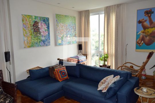 Sala de estar de apartamento para alugar com 3 quartos, 186m² em Jardim Paulista, São Paulo