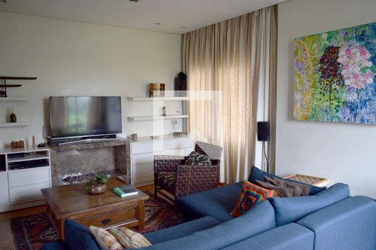 Sala de estar de apartamento para alugar com 3 quartos, 186m² em Jardim Paulista, São Paulo