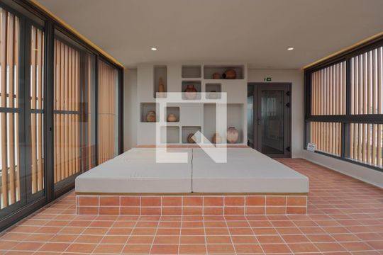 Área comum de kitnet/studio para alugar com 1 quarto, 24m² em Paraíso, São Paulo