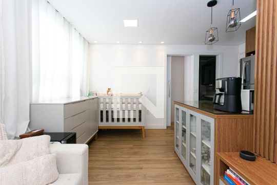 Sala de apartamento para alugar com 1 quarto, 34m² em Cidade Mãe do Céu, São Paulo