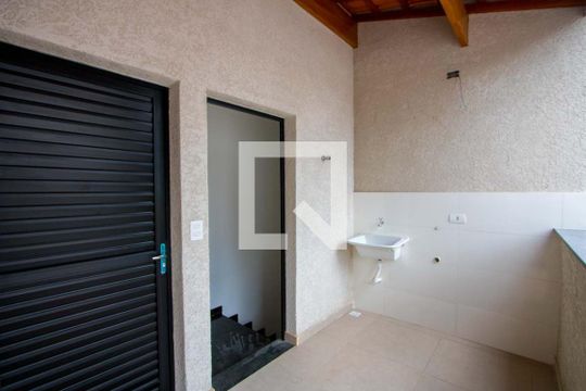Área de serviço de apartamento à venda com 2 quartos, 90m² em Vila Scarpelli, Santo André