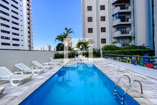 Área comum - Piscina de apartamento à venda com 3 quartos, 82m² em Vila Regente Feijó, São Paulo