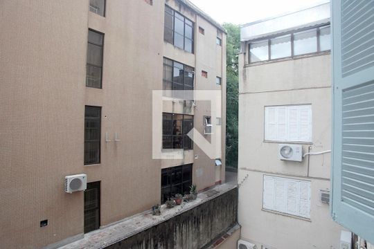 Sala Vista de apartamento à venda com 1 quarto, 44m² em Floresta, Porto Alegre