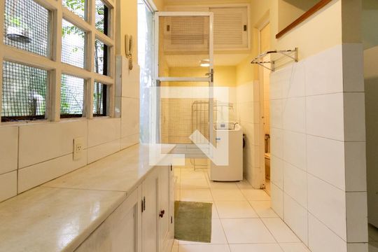 Área de serviço  de apartamento à venda com 3 quartos, 135m² em Lagoa, Rio de Janeiro