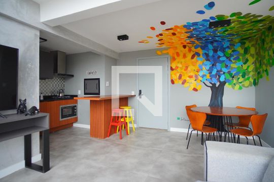 Sala de apartamento para alugar com 1 quarto, 74m² em Jardim do Salso, Porto Alegre