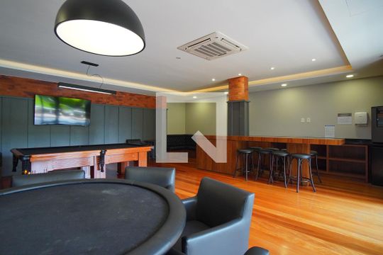 Área comum - Sala de Jogos de apartamento à venda com 1 quarto, 74m² em Jardim do Salso, Porto Alegre
