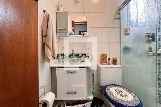 Banheiro  de apartamento à venda com 2 quartos, 90m² em Vila Alto de Santo Andre, Santo André