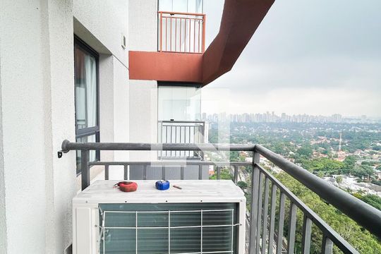 Sacada de apartamento para alugar com 1 quarto, 44m² em Santo Amaro, São Paulo