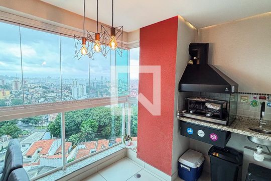 Sala - Sala de Jantar Varanda de apartamento à venda com 2 quartos, 79m² em Campestre, Santo André
