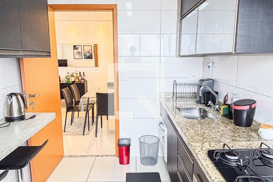 Cozinha de apartamento à venda com 2 quartos, 79m² em Campestre, Santo André