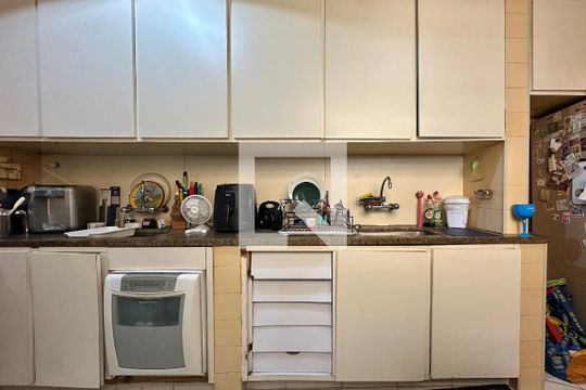 Cozinha de apartamento à venda com 3 quartos, 122m² em Flamengo, Rio de Janeiro