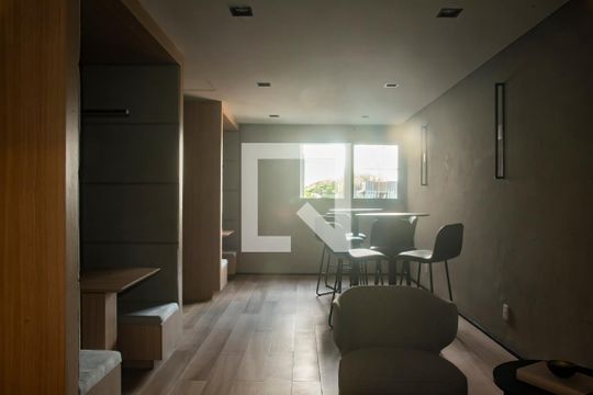 Área comum - Coworking de kitnet/studio à venda com 1 quarto, 28m² em Vila Clementino, São Paulo