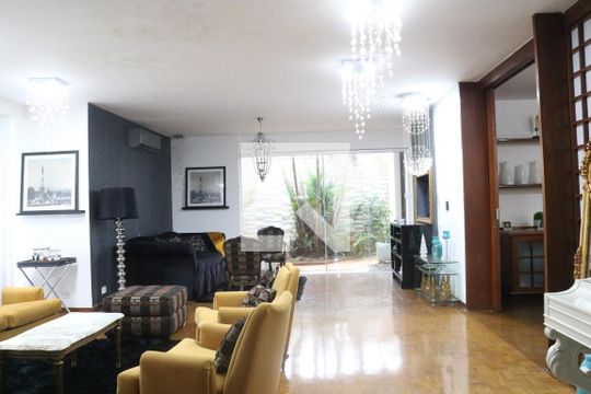 Sala de casa para alugar com 5 quartos, 584m² em Alto da Lapa, São Paulo