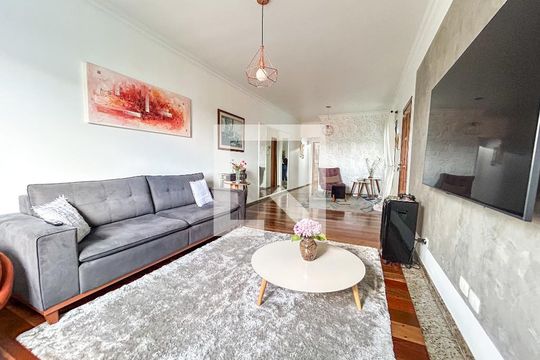 Sala Tv/Sala de Estar de casa à venda com 3 quartos, 165m² em Vila do Castelo, São Paulo