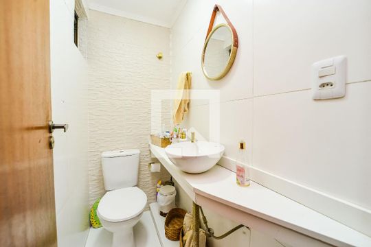 Lavabo de casa de condomínio à venda com 3 quartos, 108m² em Jardim Sabará, Porto Alegre