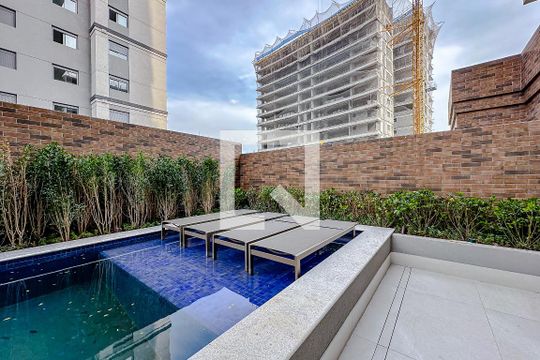 Área comum - Piscina de kitnet/studio para alugar com 1 quarto, 27m² em Vila Mariana, São Paulo