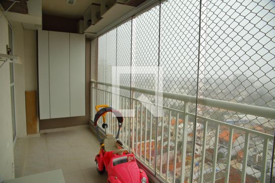 Varanda da Sala de apartamento à venda com 2 quartos, 80m² em Centro, São Bernardo do Campo