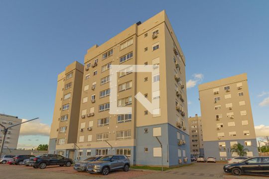 Fachada do bloco de apartamento para alugar com 2 quartos, 54m² em Fátima, Canoas