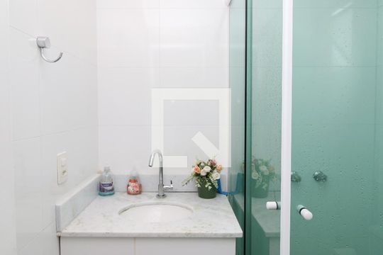Banheiro da Suíte de apartamento à venda com 2 quartos, 59m² em Vila Guilherme, São Paulo
