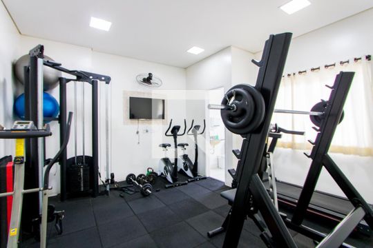 Área comum - Academia de apartamento à venda com 3 quartos, 59m² em Vila Pires, Santo André