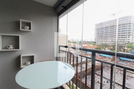 Varanda de apartamento à venda com 1 quarto, 31m² em Indianópolis, São Paulo