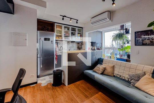 Sala de apartamento à venda com 1 quarto, 35m² em Ipiranga, São Paulo