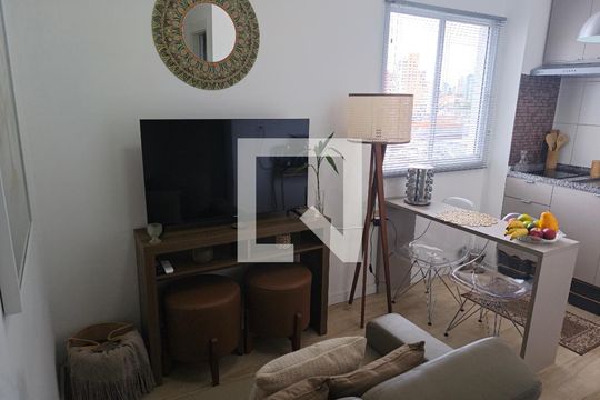 Sala de apartamento para alugar com 1 quarto, 24m² em Sé, São Paulo