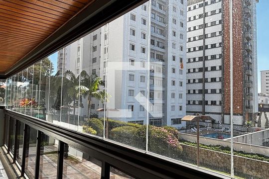 Varanda da  Sala de apartamento à venda com 5 quartos, 390m² em Vila Gilda, Santo André