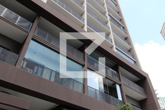 Fachada do Prédio de kitnet/studio para alugar com 1 quarto, 25m² em Vila Olímpia, São Paulo