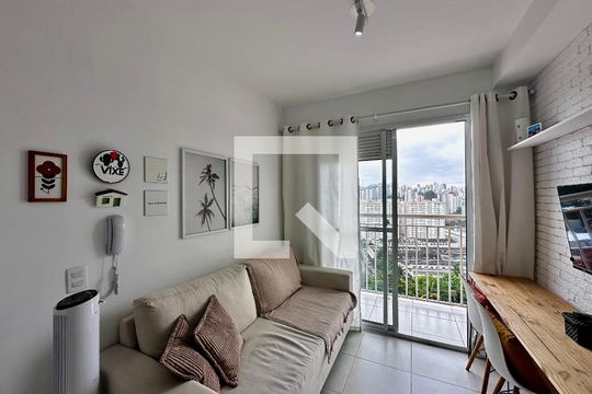 Sala de apartamento à venda com 1 quarto, 27m² em Vila das Belezas, São Paulo