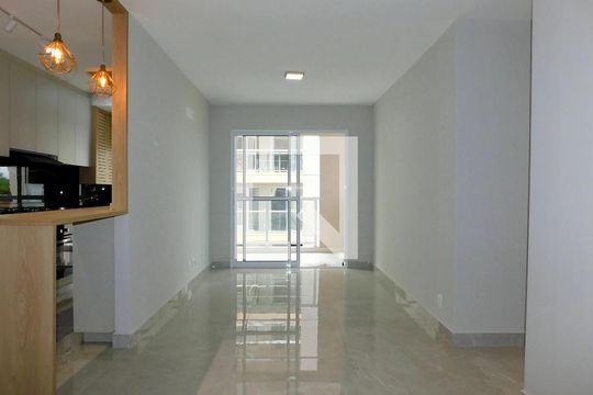 Sala de apartamento para alugar com 3 quartos, 80m² em Balneário Tropical, Paulínia