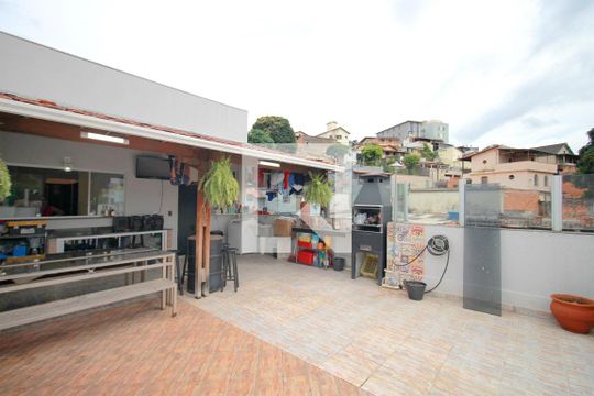 Varanda de apartamento à venda com 3 quartos, 110m² em Padre Eustáquio, Belo Horizonte
