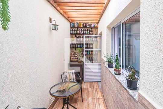 Varanda da Sala de apartamento à venda com 3 quartos, 90m² em Vila Alto de Santo Andre, Santo André