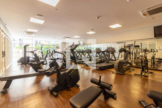 Área comum - Academia de kitnet/studio para alugar com 1 quarto, 40m² em Cerqueira César, São Paulo