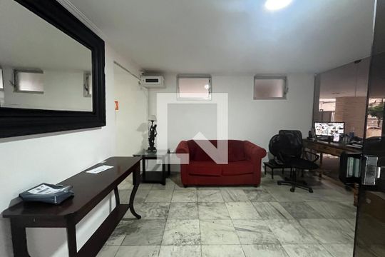 Portaria de apartamento para alugar com 2 quartos, 110m² em Boqueirão, Santos