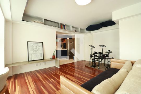Sala de apartamento à venda com 1 quarto, 57m² em Barra Funda, São Paulo