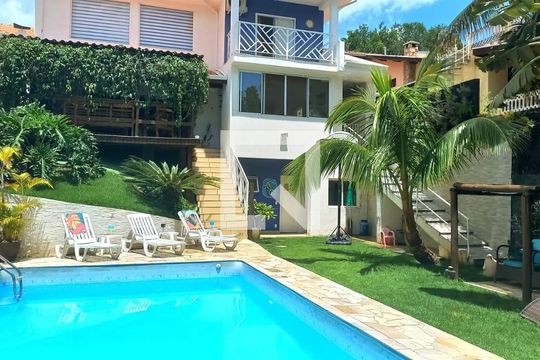 Piscina de casa de condomínio para alugar com 4 quartos, 480m² em Loteamento Caminhos de San Conrado (sousas), Campinas