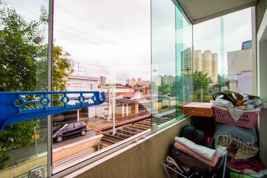 Varanda do quarto 1 e 2 de apartamento para alugar com 2 quartos, 44m² em Jardim Ocara, Santo André