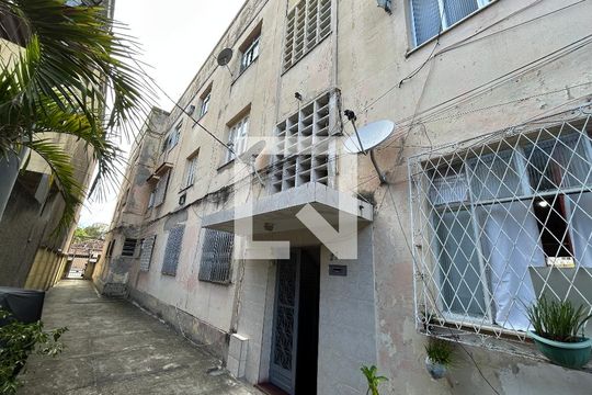 Fachada do bloco de apartamento à venda com 2 quartos, 50m² em Inhaúma, Rio de Janeiro