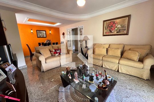 Sala de casa de condomínio à venda com 5 quartos, 340m² em Anil, Rio de Janeiro