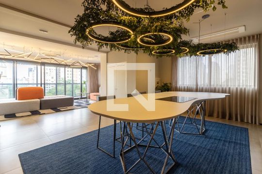 Área comum - Salão de festas de kitnet/studio para alugar com 1 quarto, 20m² em Jardim Paulista, São Paulo