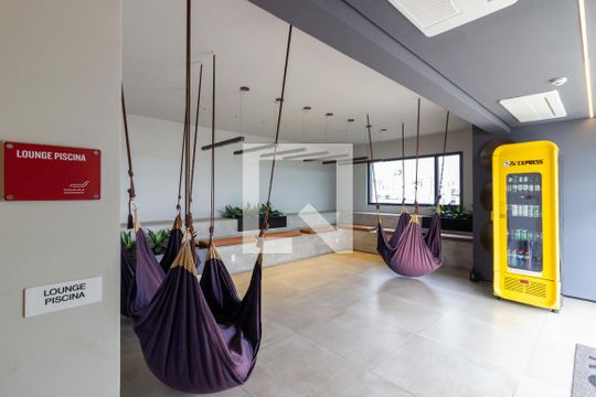 Área comum - Lounge Piscina de kitnet/studio para alugar com 1 quarto, 20m² em Jardim Paulista, São Paulo