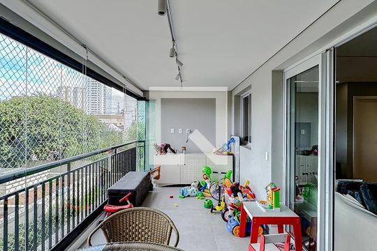 Varanda da Sala de apartamento à venda com 3 quartos, 126m² em Alto da Mooca, São Paulo