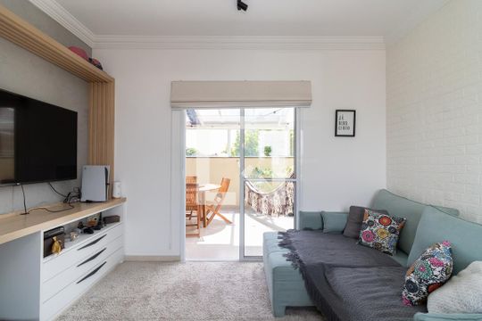 Sala de apartamento à venda com 2 quartos, 82m² em Vila Dalila, São Paulo